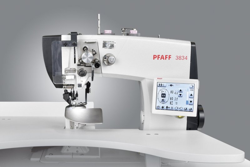 New programmable sewing workplace for sleeve setting from Pfaff