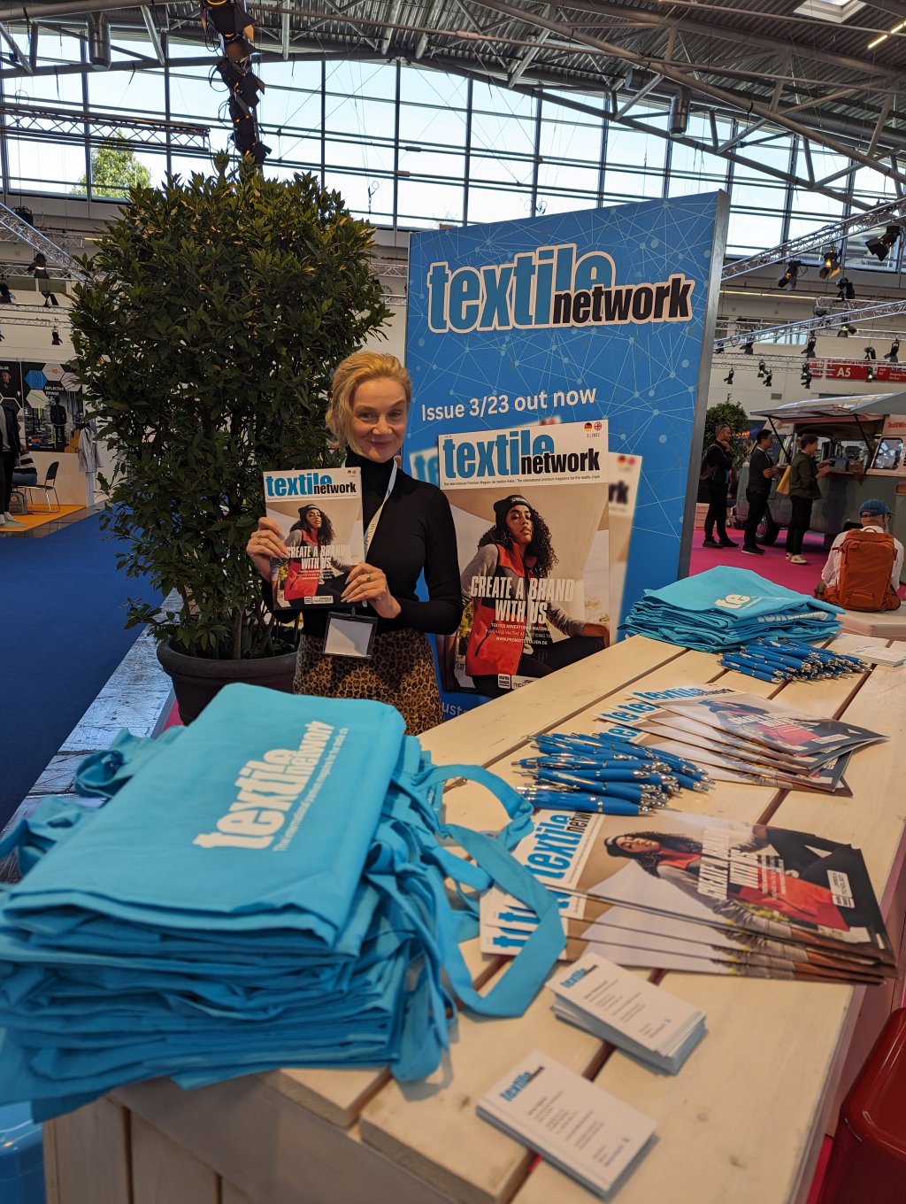 textile network unterwegs auf den Performance Days textile network