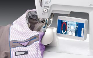 Dürkopp Adler zeigt in Osaka seine neueste Steuerungstechnik – DAC Comfort – für präzise und reproduzierbare Nähprozesse. (Photo: Dürkopp...