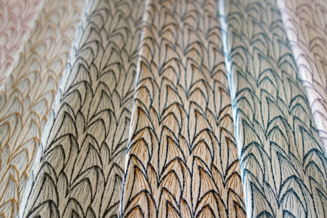 Awarded fabric sample Fire Tail