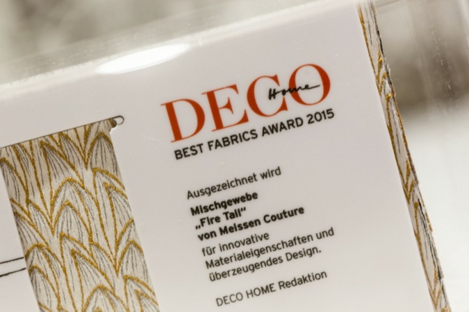 Best Fabrics Award 2015 für das Mischgewebe Fire Tail