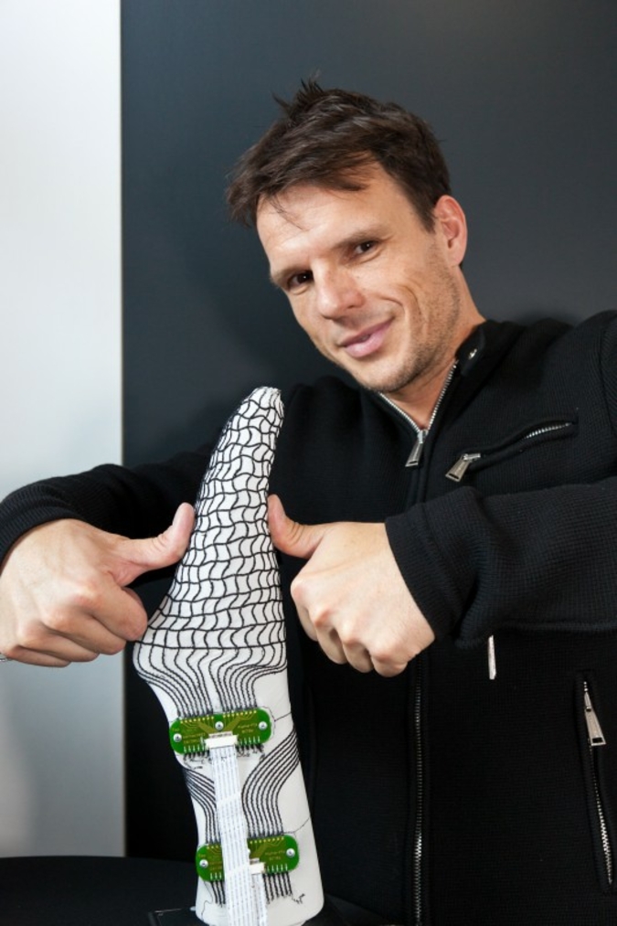 Medtech: Intelligente Textilien zum Messen und Diagnostizieren – Spezielle Socke zur Schuhanpassung für Diabetiker, Alphafit Textile Sensoric