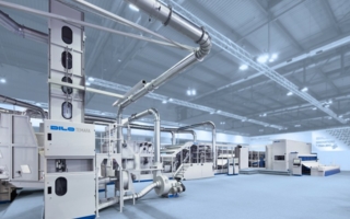 DILO-high capacity production line – ITMA 2015, Milan, Italy
(Photos: Dilo)