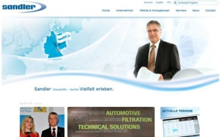 screenshot Sandler Webseite
