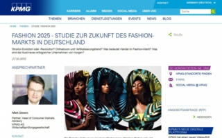 Die Studie: Fashion 2025 / KPMG kann kostenlos angefordrt werden.
(Photo: screenshot webseite KPMG)