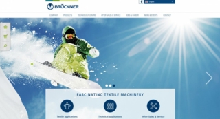 Der neue Markenauftritt im modernen Design von Brückner - Homepage. (Photo: Brückner)