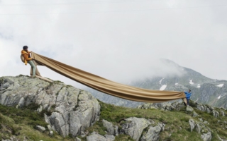 Markus and Daniel Freitag on the hunt for materials for their new F-abric collection Photo: Freitag