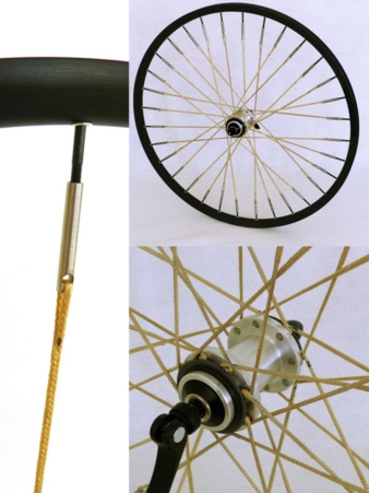 Abbildung 5: Laufrad mit neuer textiler Hochleistungsspeiche