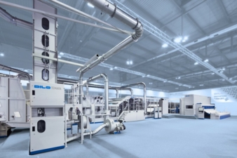 DILO-high capacity production line – ITMA 2015, Milan, Italy
(Photos: Dilo)