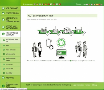 Screenshot - webside GOTS
Photo: screenshot