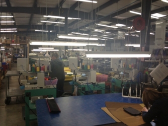 Great care is taken in the preparatory stages when manufacturing x-ray protective clothing.