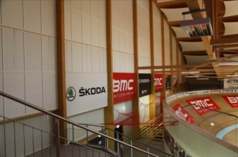 The multi-purpose venue encompasses an area of 2678 sqm and houses the fastest cycling track in Europe
Photo: Sandler