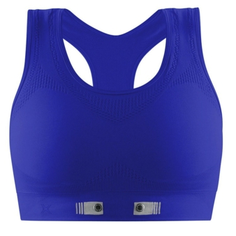 Blue miCoach sports bra