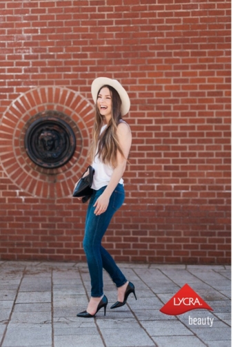 Lycra Beauty branded fabrics comfortably sculpt the body so consumers no longer have to choose between looking great in their jeans and being comfo...